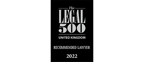 The Legal 500 UK 2022 - Recommended Lawyer The Legal 500 UK 2022 - Recommended Lawyer
