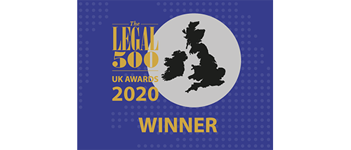 The Legal 500 UK Awards 2020 - Winner