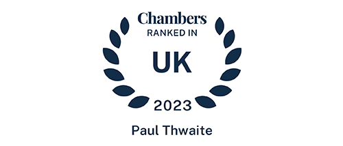 Paul Thwaite - Ranked in Chambers UK 2023